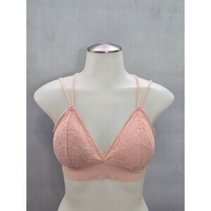 Prima Valentina Pink Romantic Boudoir Bridal Cottage Lingerie Lace Bralette L